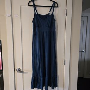 Torrid Dark Teal Sleeveless Maxi Dress